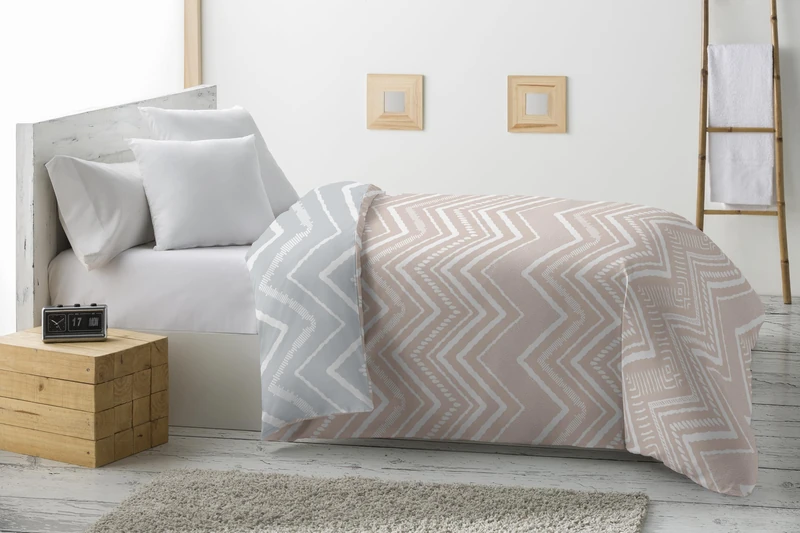 Miracle Home. Nessa Reversible Microfibre Duvet 360 g/m², Soft and Breathable, Ideal for Winter, Autumn and Spring, 230 x 260 cm, 135 cm Beds.