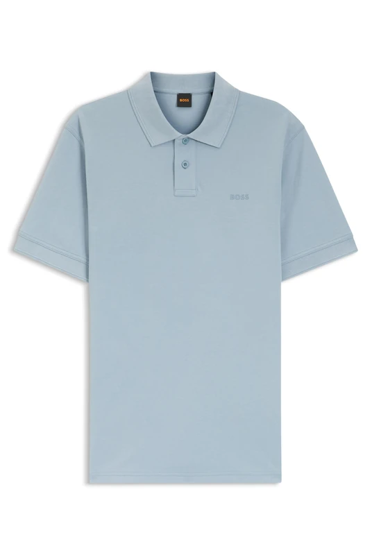 BOSS Mens Prime Cotton-piqué Polo Shirt with Logo Detail