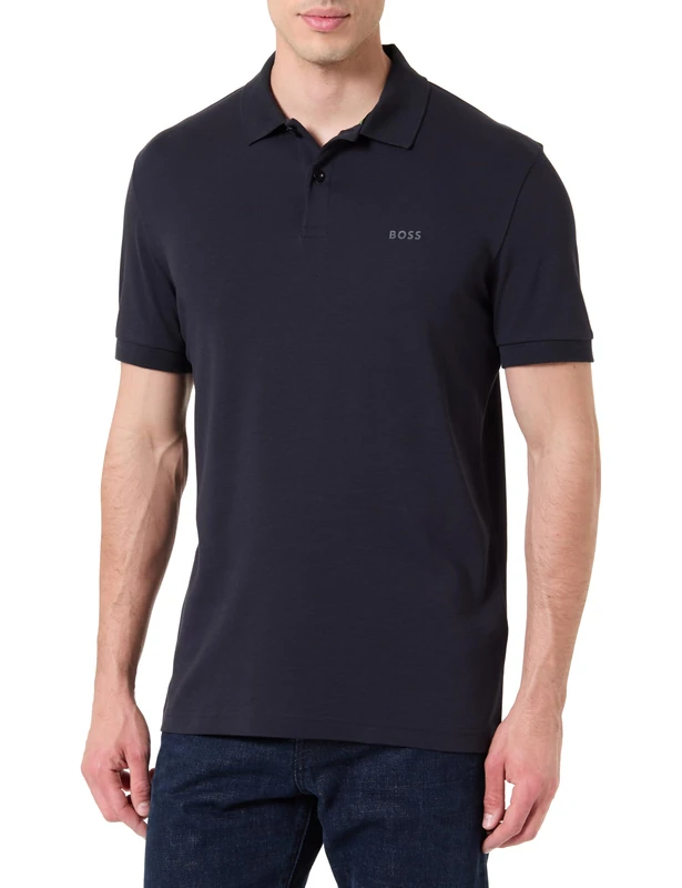 BOSS Men's Polo Shirt, Dark Blue 402, L