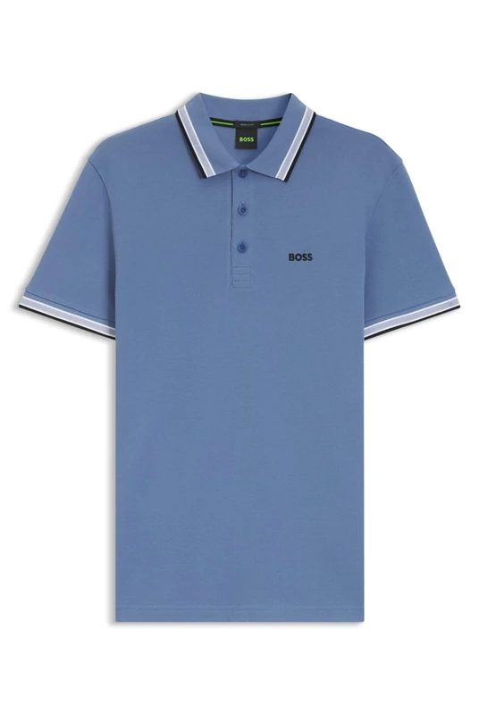 BOSS Cotton Piqué Logo Polo Shirt