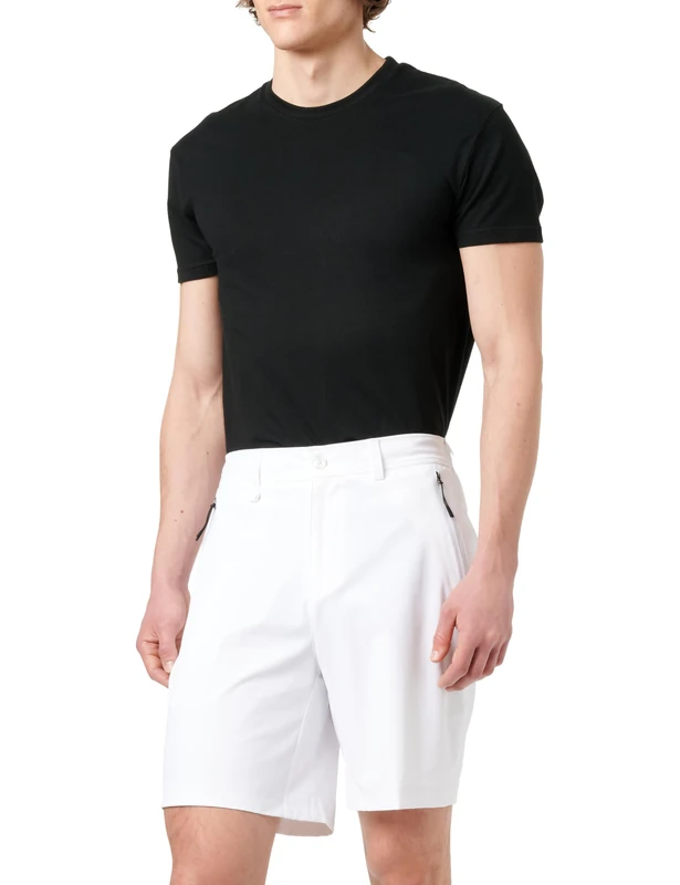 BOSS Men's Flat Packed Shorts, White 100, 34