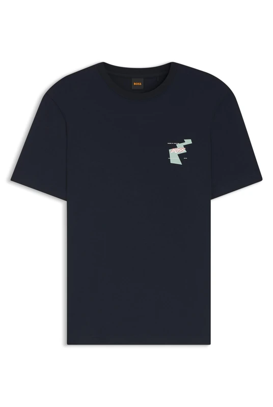 BOSS Men's T-Shirt, Dark Blue 404, M
