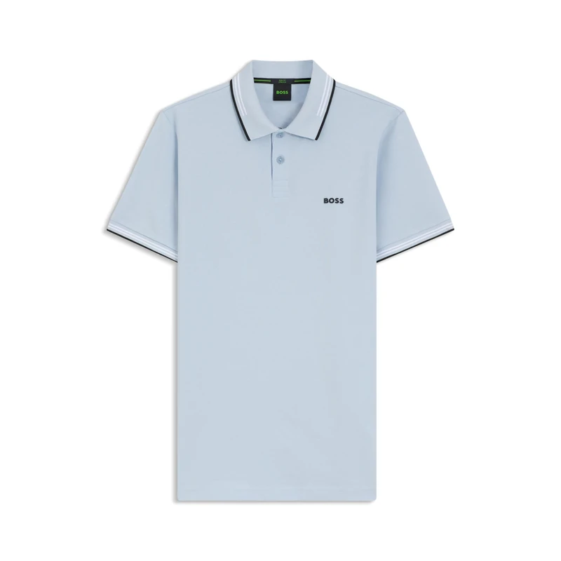 BOSS Men's Polo Shirt, Open Blue 460, M