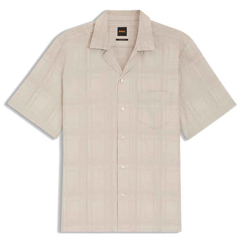 BOSS Men's Shirt, Open Grey 070, S