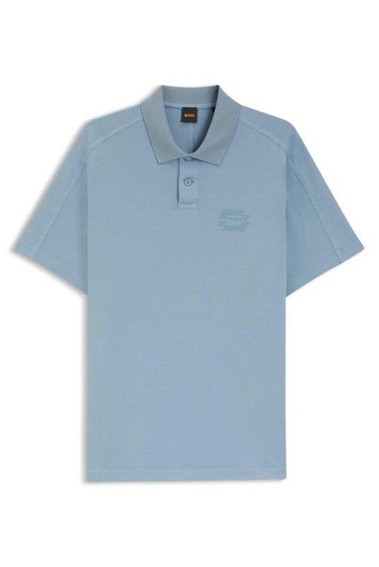BOSS Men's Polo Shirt, Light/Pastel Blue 458, XXL