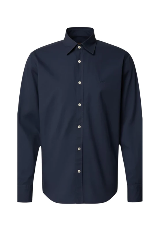 BOSS Men's Shirt, Dark Blue 404, L