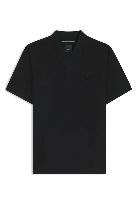 BOSS Porsche X Poloshirt Aus Merzerisierter Baumwolle Black