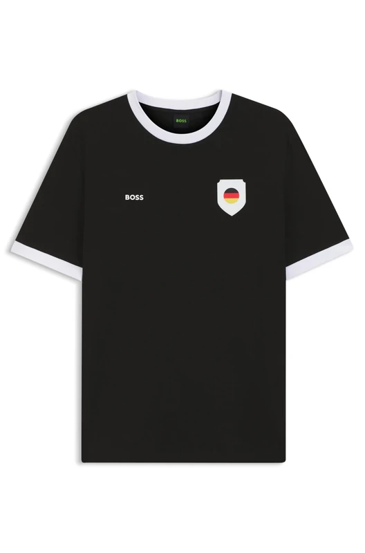 BOSS Men's Ts_bb BC Lux Tee T-Shirt, Black 002, S