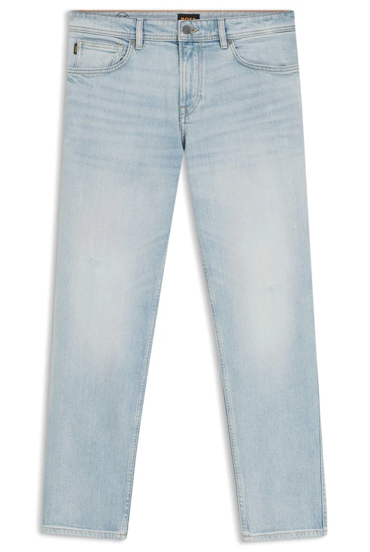 BOSS Mens RE.MAINE-1-BO Maine Regular-fit Jeans in Blue Comfort-Stretch Denim