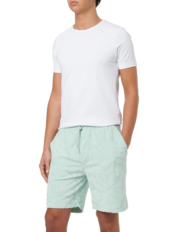 BOSS Men's Jersey Trousers, Turquoise/Aqua 446, L