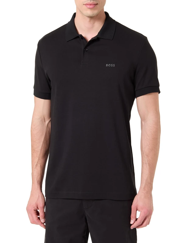 BOSS Men's Polo Shirt, Black 001, S