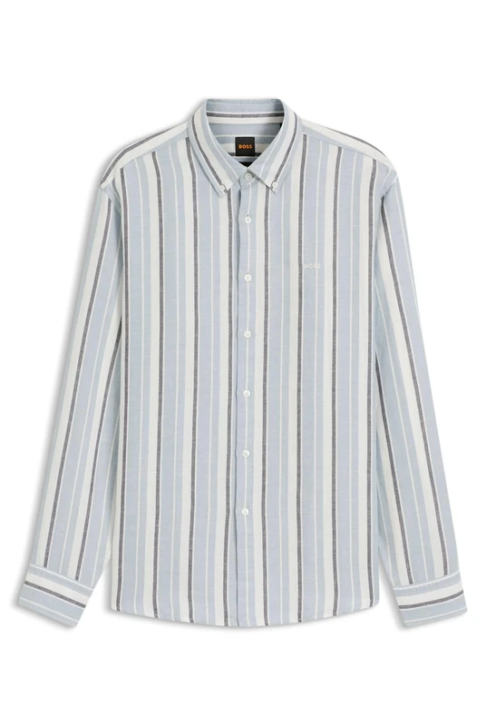 BOSS Men's Shirt, Light/Pastel Blue 458, XL