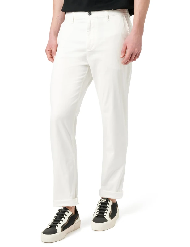 BOSS Men's Trousers_Flat Chino_Tapered 10242156 01, Natural 106 cm, 33W / 34L