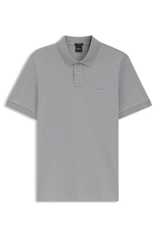 BOSS Men's Polo Shirt, Silver 047, M