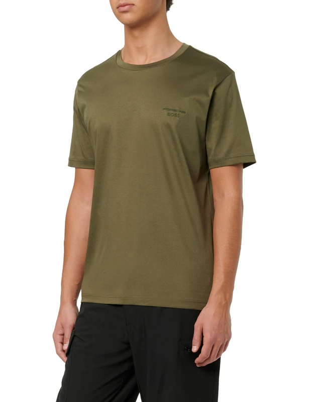 BOSS Men's T-Shirt, Open Green 347, M