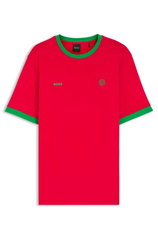 BOSS Men's Ts_bb BC Lux Tee T-Shirt, Open Red 647, 3XL
