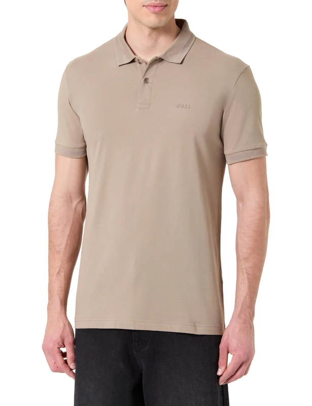 BOSS Men's Polo Shirt, Light/Pastel Green 334, S
