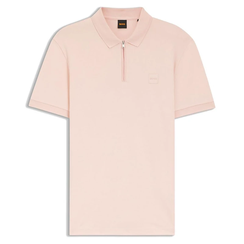 BOSS Men's Polo Shirt, Open Pink 690, M