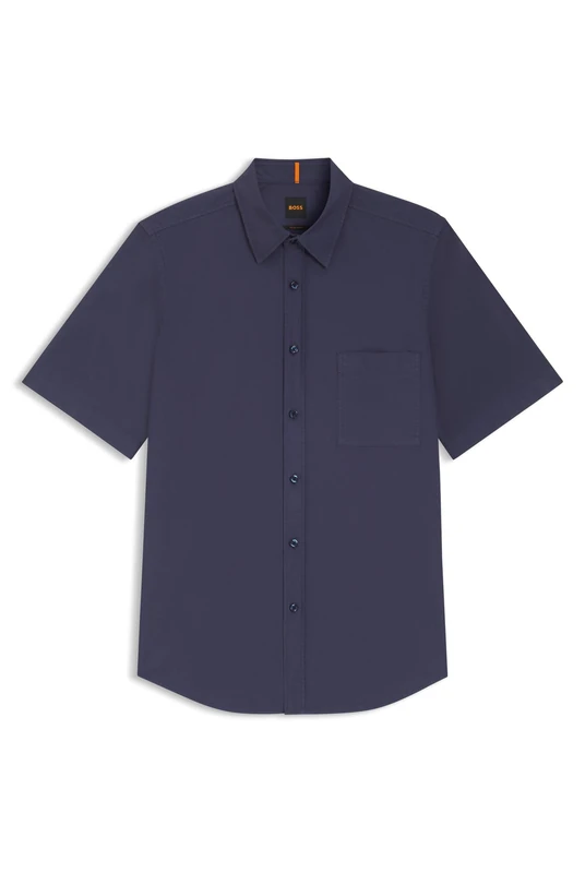 BOSS Men's Relegant_6-Short_m 10260284 01 Shirt, Navy 418, 5XL