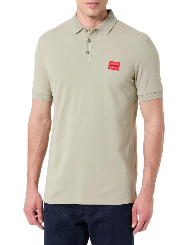 Hugo Men's Polo Shirt, Light/Pastel Green 337, M