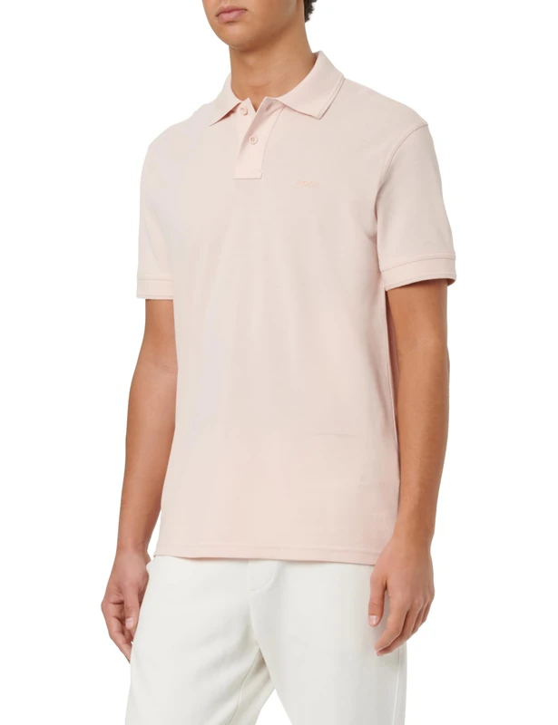 BOSS Men's Polo Shirt, Open Pink 690, 4XL