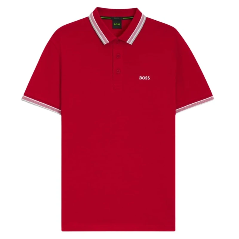 BOSS Men's Polo Shirt, Open Red 644, 6XL