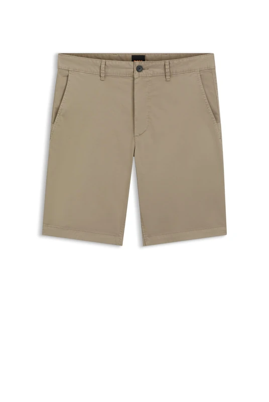 BOSS Men's Shorts_Flat, Light/Pastel Brown 239, 26