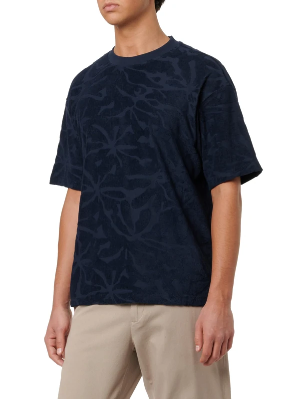 BOSS Men's T-Shirt, Dark Blue 404, 5XL
