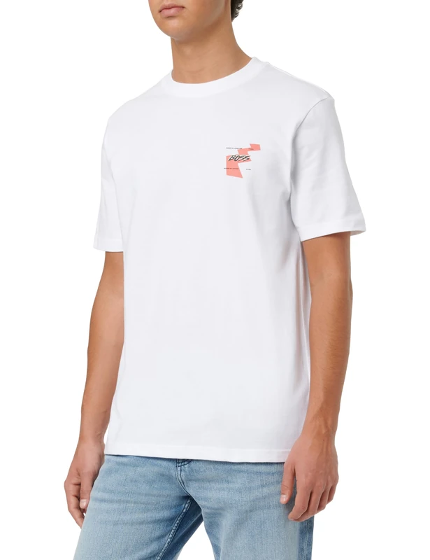 BOSS Men's T-Shirt, Natural 101, XL