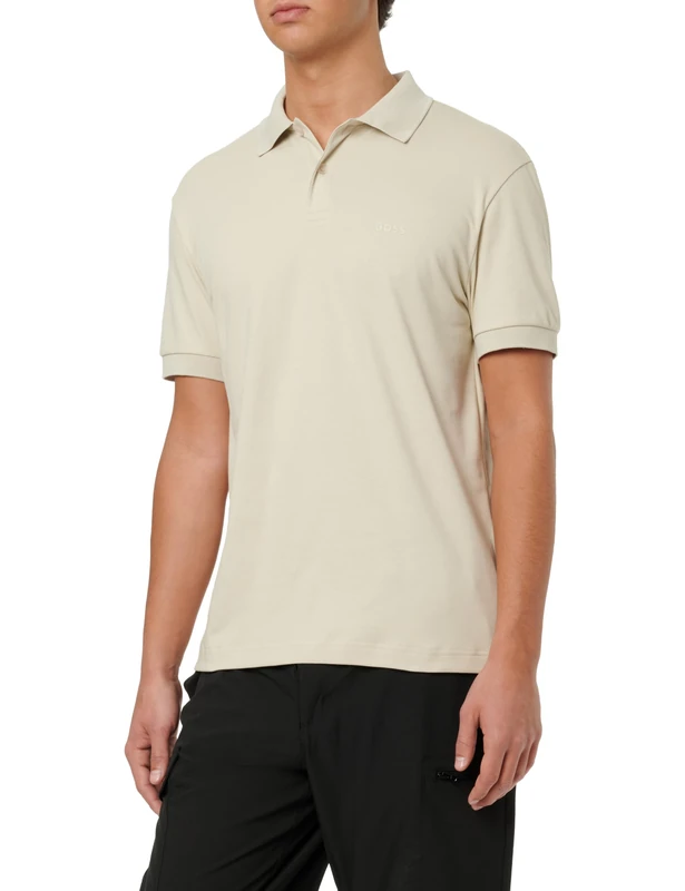 BOSS Men's Polo Shirt, Light Beige 272, XXL - Image 1
