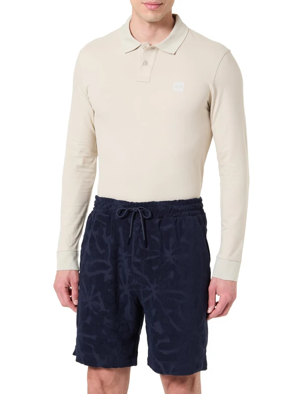 BOSS Men's Jersey Trousers, Dark Blue 404, 6XL