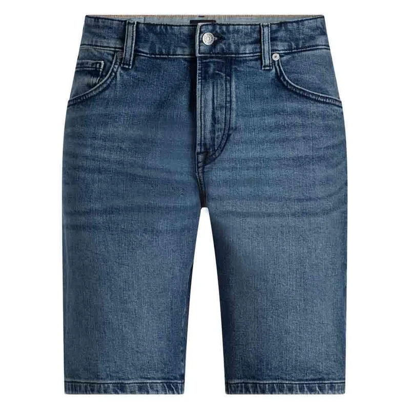 BOSS Men's Denim Shorts, Medium Blue 426, 22
