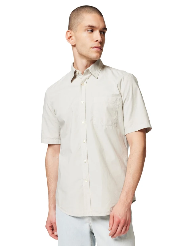 BOSS Men's Open Grey Shirt XS - 100% Cotton