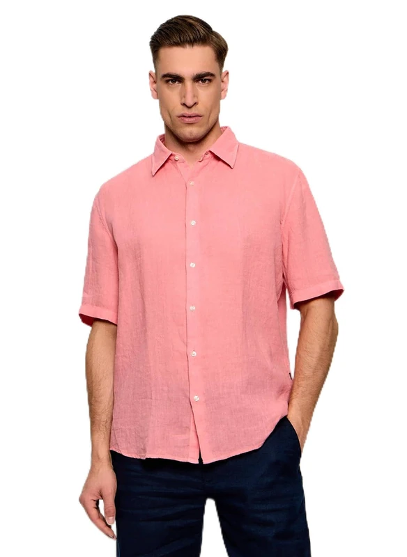 BOSS Men's Rash_2_m 10267858 01 Shirt, Light/Pastel Red 632, M