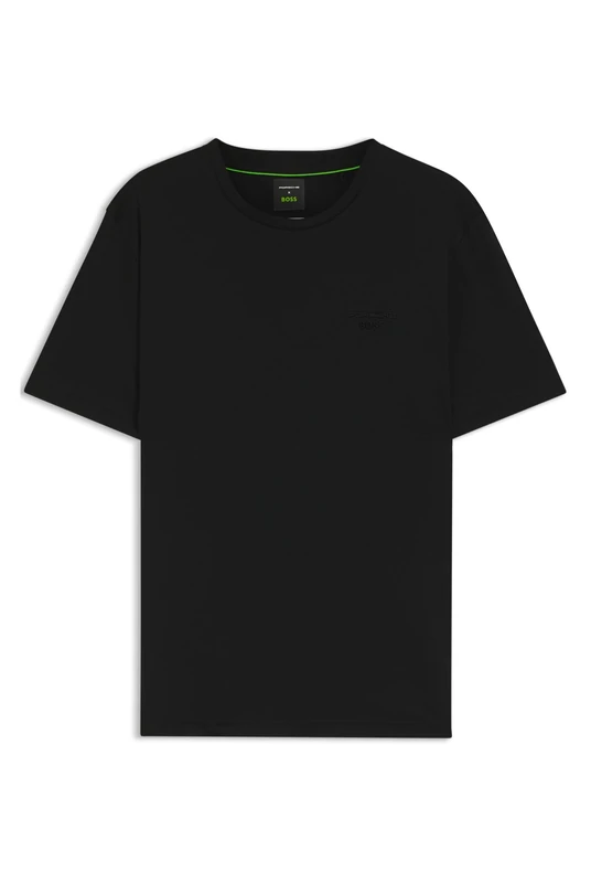 BOSS Porsche X T-Shirt Aus Merzerisierter Baumwolle Mit Reflektierendem Branding Black