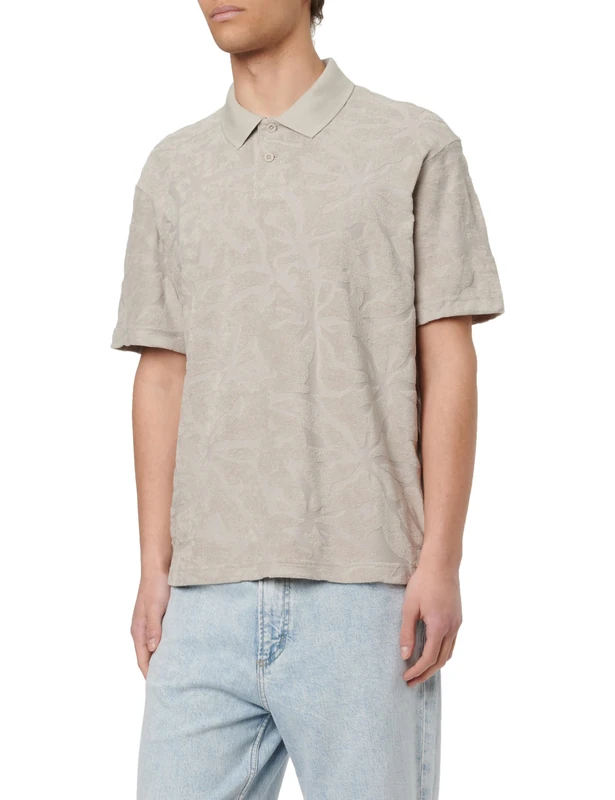 BOSS Men's Polo Shirt, Open Grey 070, L