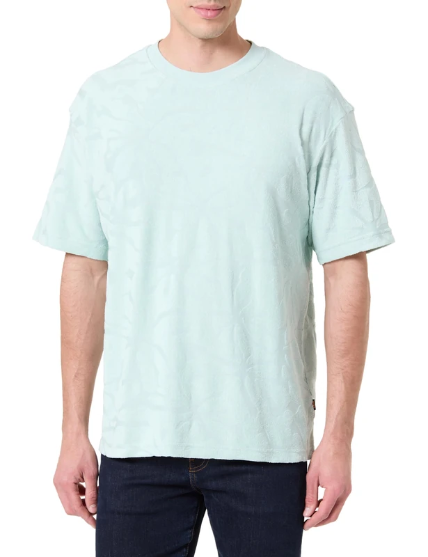 BOSS Men's T-Shirt, Turquoise/Aqua 446, 6XL