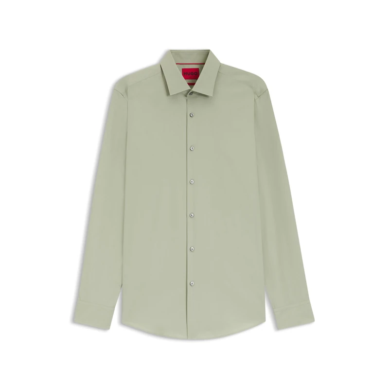 Hugo Men's Shirt, Light/Pastel Green 337, 26