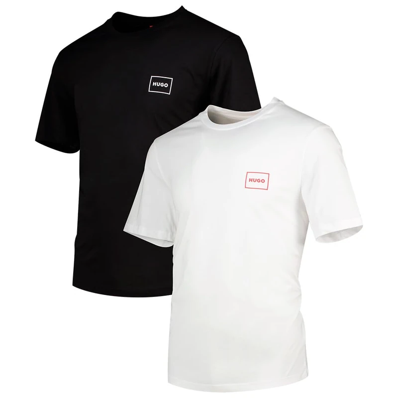 Hugo Men's Doublepack T-Shirt, Open Miscellaneous 960, XXL - Image 1