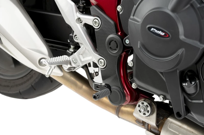 Puig 22122N Brake Lever, modern and sporty design in CNC-machined aluminum with adjustable tip for enhanced ergonomics, Black