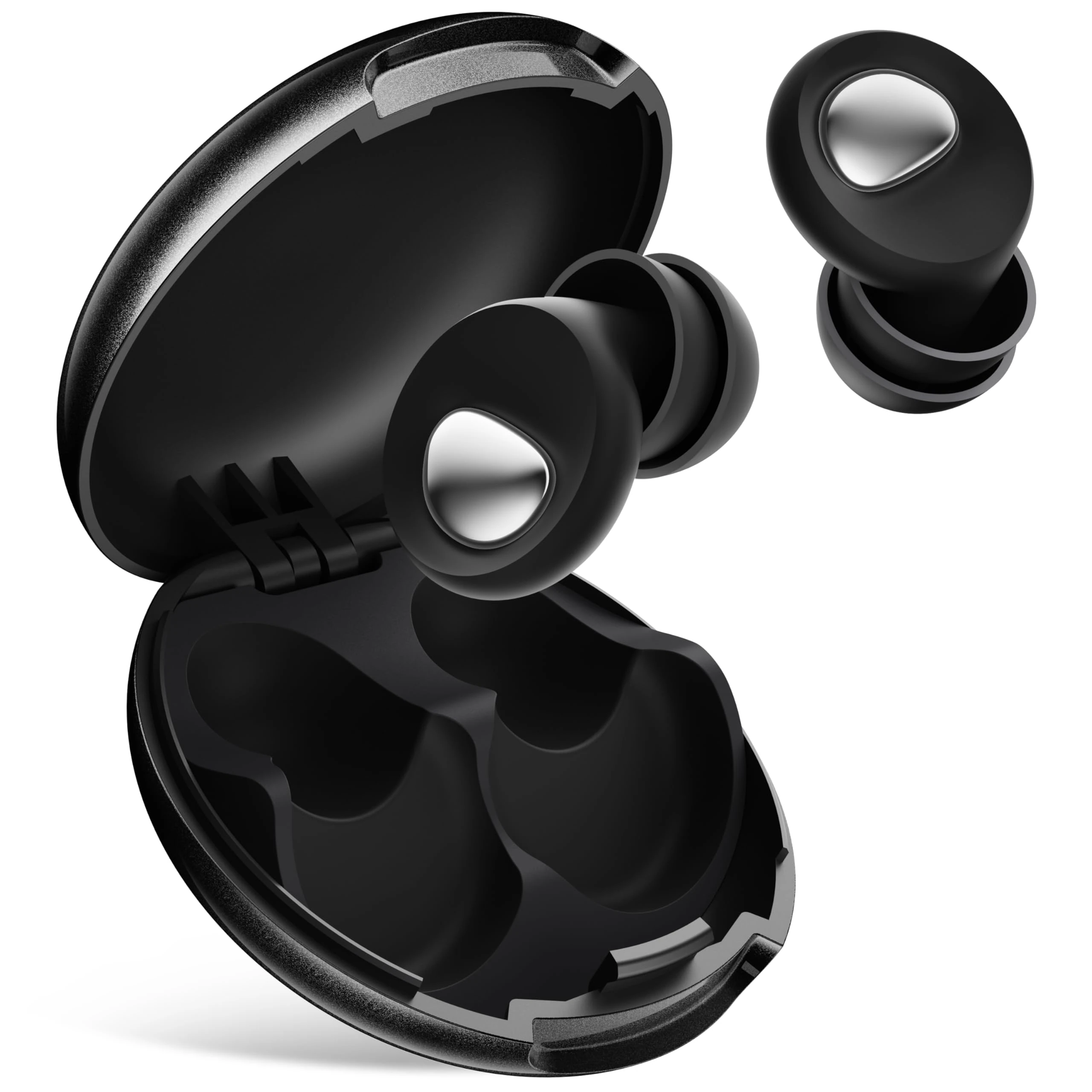 BAZOKKI Ear Plugs for Sleep 2.0 - Metal BAZOKKI Mute Upgrade | 45dB Lab-Proven Noise Cancelling, Military Silicone for Side Sleepers, Reusable + 8-Tip Fit System