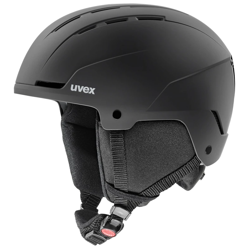uvex glance - sturdy ski helmet for men and women - individual fit - optimized ventilation - black matt - 54-58 cm