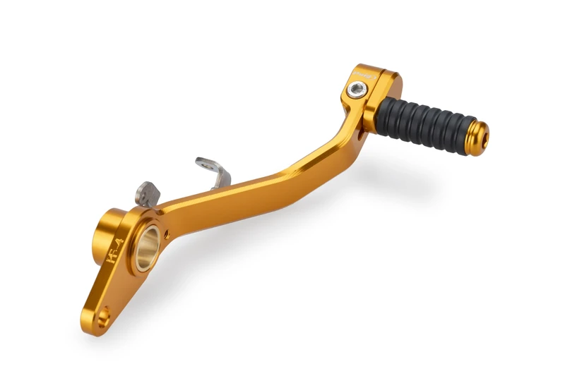 Puig 22122O Brake Lever, modern and sporty design in CNC-machined aluminum with adjustable tip for enhanced ergonomics, Gold