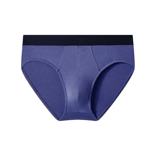 Men's Underwear Boxer Briefs for Men Breathable Comfortable Mens Bikini Underwear Triangle Pants Moisture-wicking Mens Briefs, Navy Blue, S-M