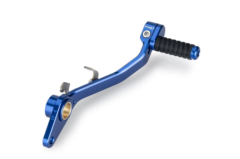 Puig 22122A Brake Lever, modern and sporty design in CNC-machined aluminum with adjustable tip for enhanced ergonomics, Blue - Image 1