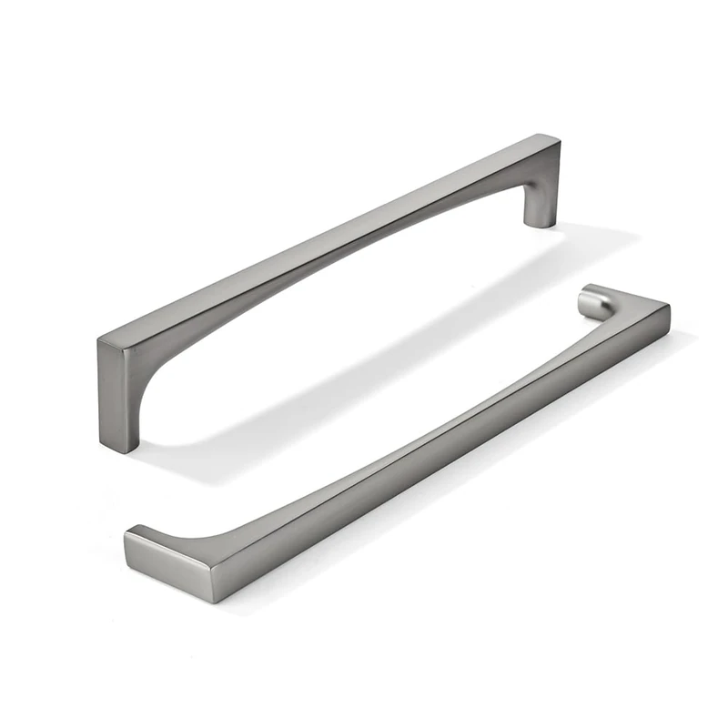 khtumeware 10 Pack Solid Handles 8-Inch(203mm) Brushed Satin Nickel Cabinet Pulls,Heavy Duty for Kitchen Cabinets, Cupboards, Drawers and Bathroom Hardware