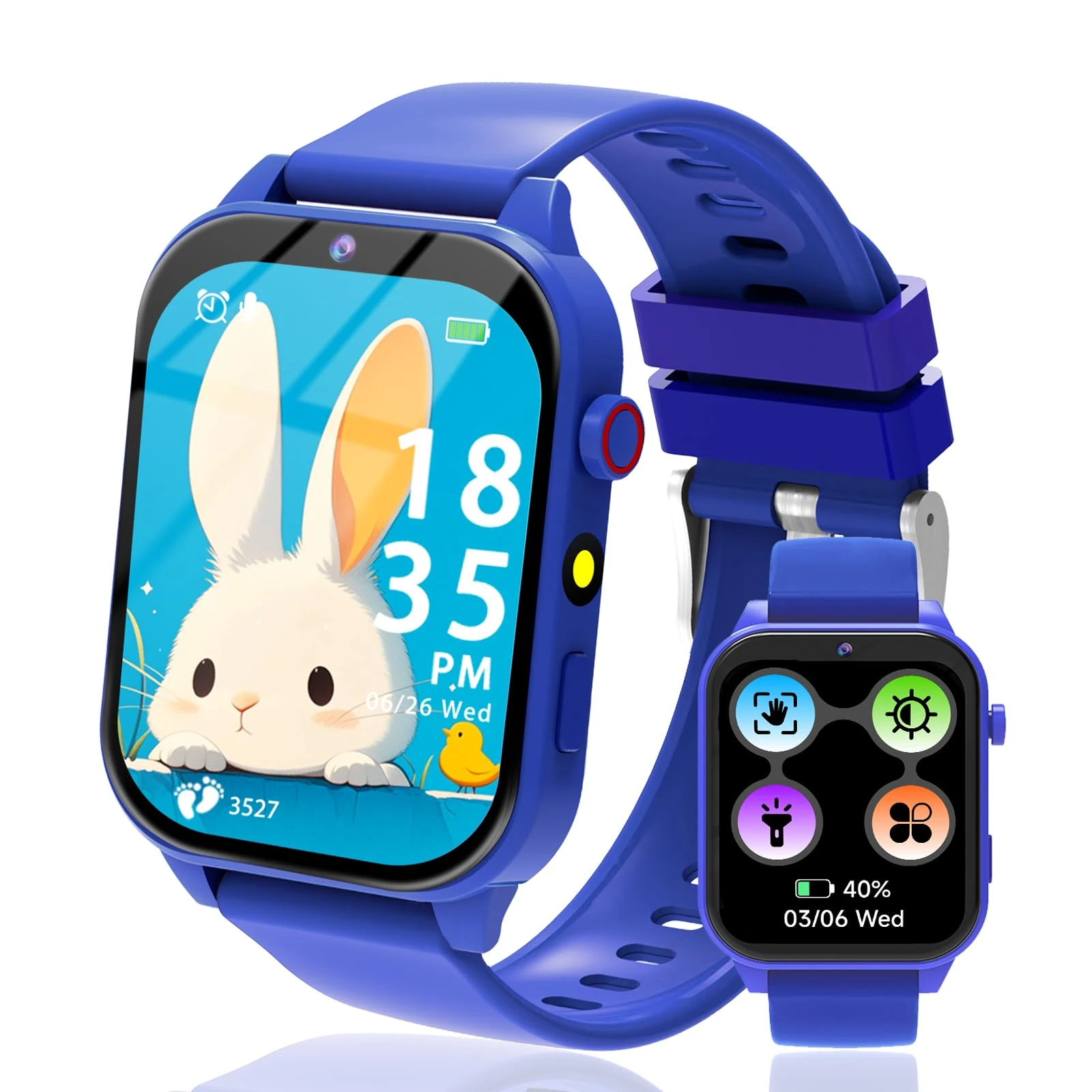 kaacly Kids Smart Watch Boys Girls - Smart Watch for Kids Fitness Tracker Watch with 1.57 Inch DIY Face Sport Modes Alarm Clock Calories Counter Christmas Birthday Gifts for Children 4 5 6 7 8+