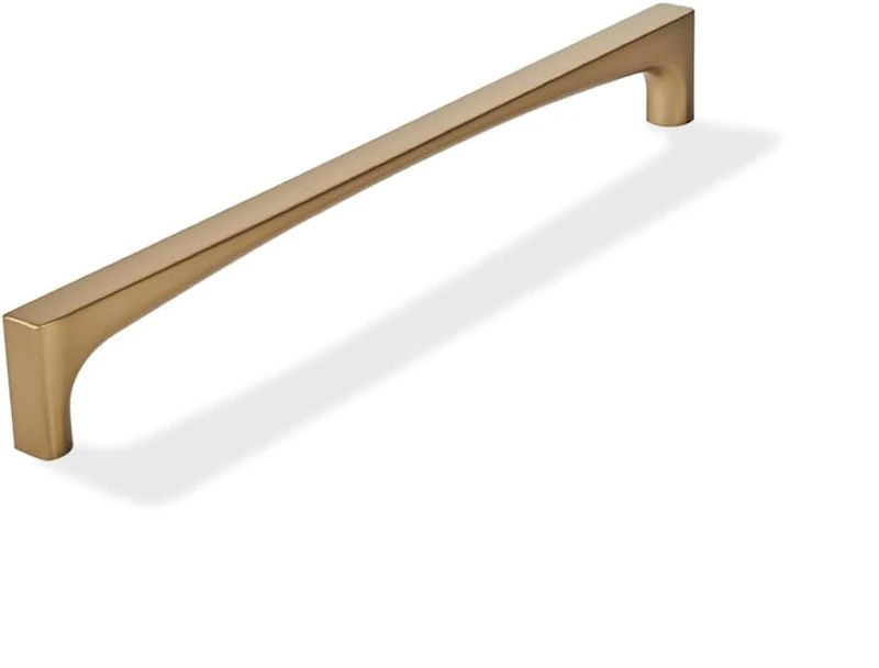 khtumeware 3 Pack Solid Handles Appliance Handle Pull 12-Inch(305mm) Satin Brass Cabinet Pulls,Heavy Duty Brushed Brass Handles for Kitchen Cabinets, Cupboards, Drawers and Bathroom Hardware