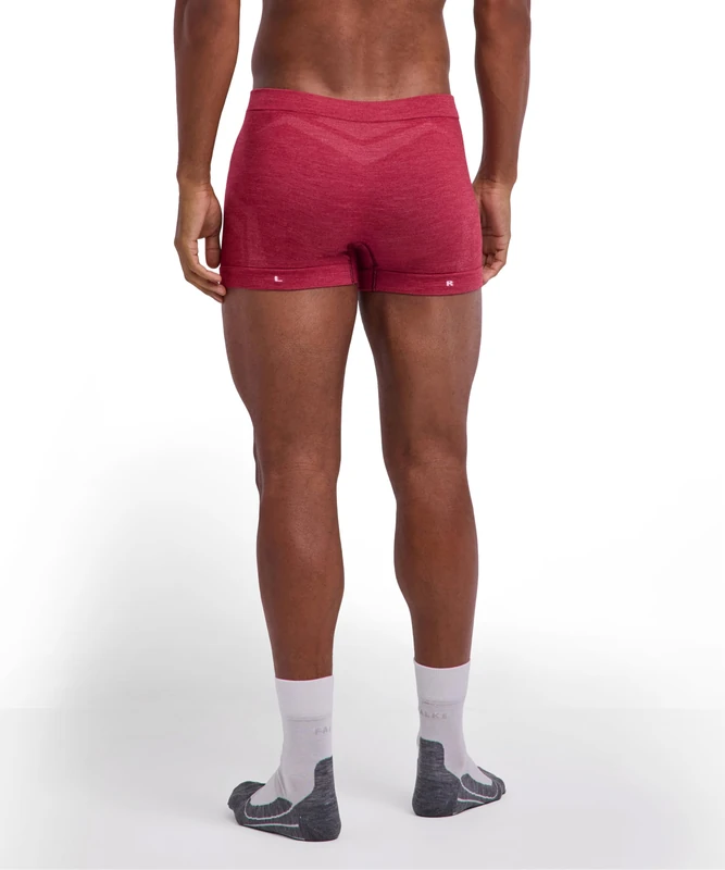 FALKE Men's Wool-Tech Light M Bx Functional Yarn Quick Dry Base Layer Underwear 1 Piece, Red Ruby 8830, XL