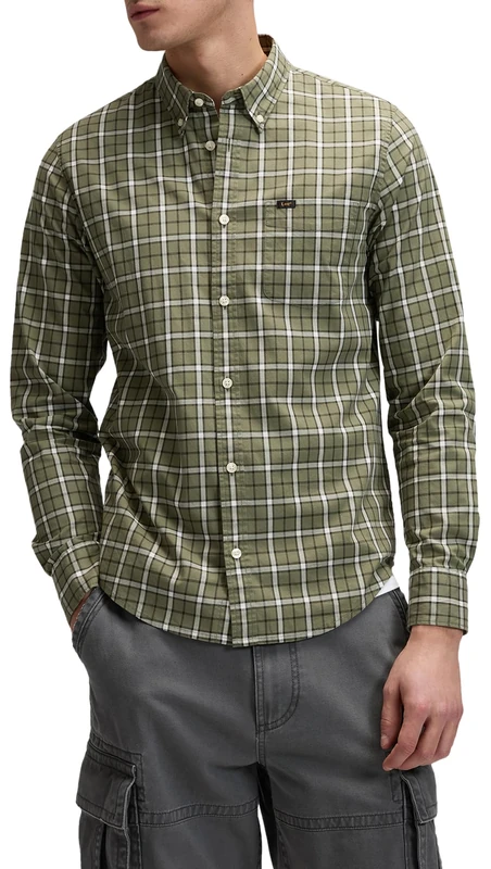 LEE - Shirt Men - Regular Fit - Lee Button Down - Mercantile Night Plaid